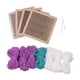 thumbnail image 2 of Posavasos DIY Set Crochet Bordado Práctico 10x10cm Posavasos con Herramienta de Crochet Púrpura, 2 of 9