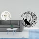 thumbnail image 2 of Reloj De Pared De Metal Moderno Con Diseño De Gato, Grandes Números Silenciosos, Escultura Decorativa Para El Hogar, La Oficina, La Sala De Estudio, Decoración De Luna Negra Para Amantes., 2 of 8