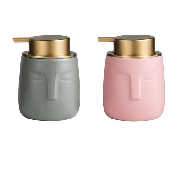 2 Uds de Jabón Moderno Bomba de Loción la Decoración gris rosa perfecl Dispensador de jabón