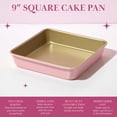 thumbnail image 2 of Molde cuadrado para tartas Bakeware Paris Hilton, acero al carbono, 9 pulgadas, 2 of 6