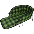 thumbnail image 2 of Superio Children Wooden Snow Sled with Cushion for Toddlers, Kids Sleigh with Pull Ropes, Baby Sled, Green, 2 of 6