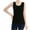 Black, variant on Mlzmgr Womens Tank Tops Plus Size Seamless Comfy Thick Sleeveless Underwear Tops Casual Solid Color Tee