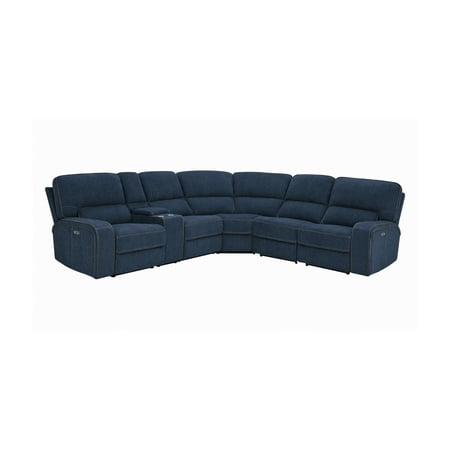 Dundee 6 Piece Power 2 Sectional Navy Blue On Accuweather Dundee 6 Piece Power 2 Sectional Navy, Tilden Fabric Gray Power Reclining Sectional Sofa