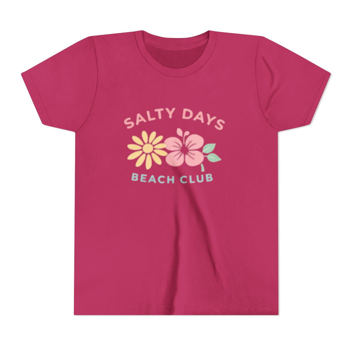 Salty Days Beach Club Graphic T-Shirt, Coastal Summer Beach Shirt, Surf Graphic Tee, Unisex Cotton Vacation Shirt