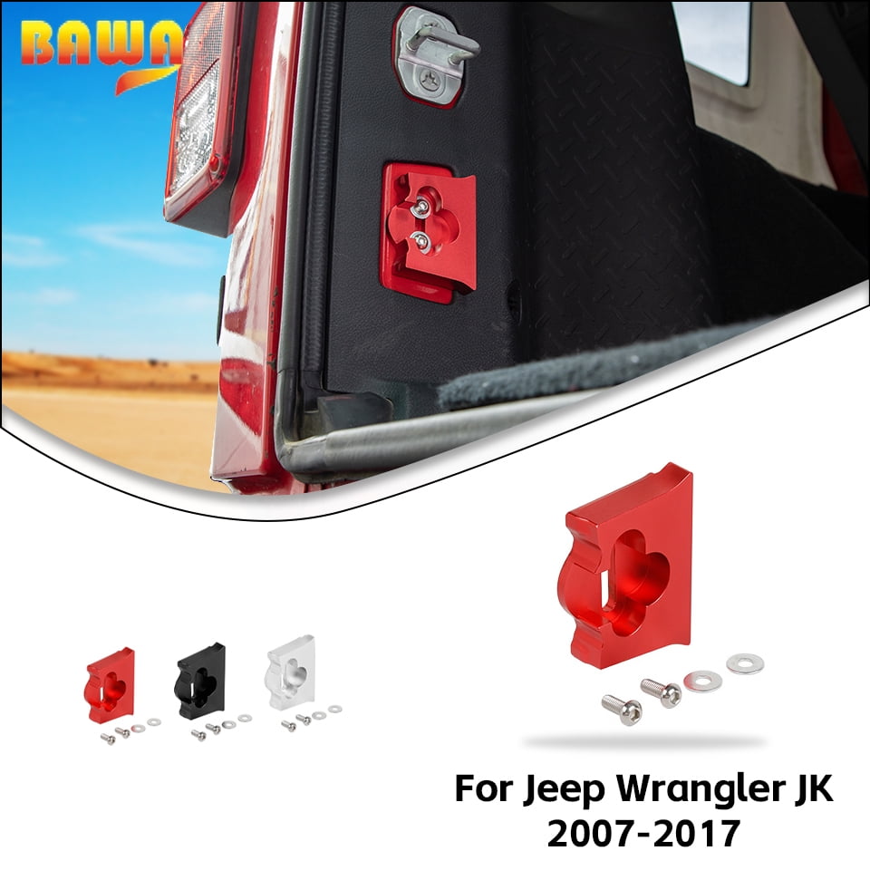 Aluminum Alloy Rear Door Stopper for Jeep Wrangler JK 2007-2017 BAWA Tailgate Accessories Car Styling