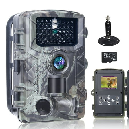 SuntekCam Game Camera 50MP 4K Trail Camera with Night Vision No Glow IR LED Wildlife Waterproof Hunting Camera Wildgame Hunting Trail Monitors HC-808A