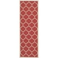 thumbnail image 1 of Safavieh Courtyard Red Indoor Outdoor Rug - Runner 2'3" x 10', 1 of 1
