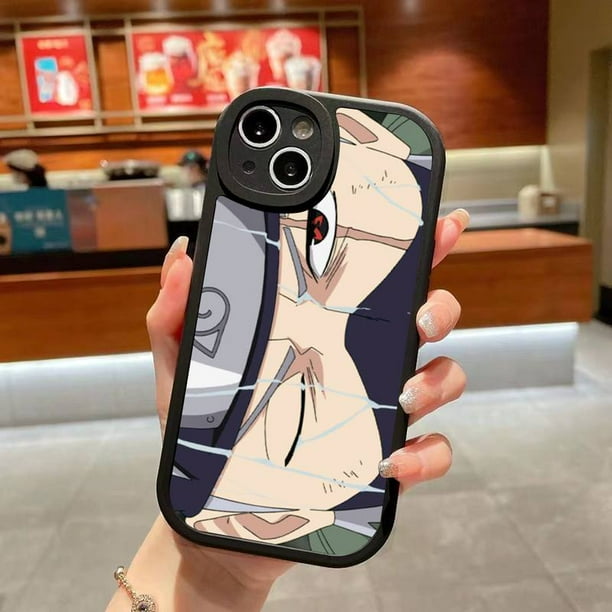 Naruto Itachi Uchiha Sasuke Kakashi Eyes Phone Case For iPhone 14 Plus 13 12 11 Pro Max Mini X XS XR Soft Silicone Black CoverFor iphone 11 Pro Gao Jinjia LED