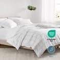 thumbnail image 4 of Bare Home Down Alternative Comforter Set - 3-Pieces - All Seasons - Full, White/Gray, 4 of 6