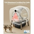 thumbnail image 2 of PAWBBY Self Cleaning Litter Box, Automatic Cat Litter Box Self Cleaning for Multi Cats, TUV Certified/Anti-Pinch/Safety Protection/Odor Removal/APP Control Extra Large Litter Box with Mat & Liner, 2 of 5