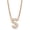 Rose Gold, variant on Initial Letter S Necklace, Moissanite, 925 Sterling Silver, Yellow Gold Vermeil