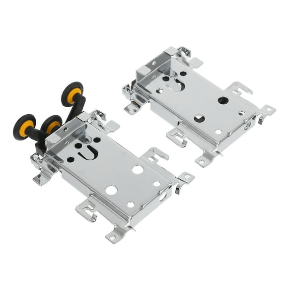 FONDOTIN 2Pcs Iron Abs Closet Sliding Door Rollers for Smooth Sliding and Low Noise in Wardrobe Doors