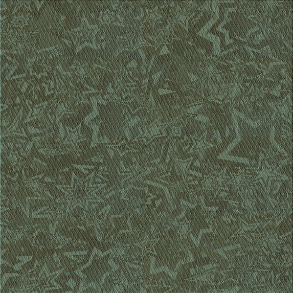 Ahgly Company Machine Washable Indoor Square Transitional Hazel Green Area Rugs, 8' Square