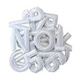 thumbnail image 4 of GUOOL Iron-on Patches Letter And Number Patches Decorative Stickers Embroidered Patches Applique Patches for Skirts Backpacks Dress Shirts White, 4 of 9