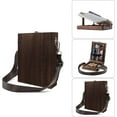 thumbnail image 5 of Writers Art Messenger Wood Box: Vintage Portable Wooden Art Box - Handmade Crossbody Postman Bag, Multifunctional Wood Easel Storage Case for Drawing & Sketching, 5 of 7