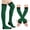 Green, black-#q001, variant on Women's Striped Over Knee High Socks Rainbow Thigh High Socks with Arm Warmer Fingerless Gloves Goth Y2K Style Set