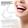 thumbnail image 2 of par de dientes dentales cosméticos con ajuste cómodo y sonrisa temporal TFixol Dientes Cosméticos, 2 of 7