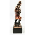 thumbnail image 2 of Men of Duty 911 Fireman Fire Fighter Saving Child Bronze Electroplated Figurine With Base, 2 of 4