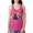 Raspberry, variant on Colorful Labrador Retriever Animal Lover Ladies Racerback Tank Top