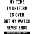 thumbnail image 2 of CafePress - Navy Watch Never Ends - 11 oz Ceramic Mug - Novelty Coffee Tea Cup, 2 of 4