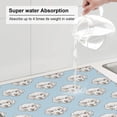 thumbnail image 3 of Uemuo Dog Pattern Dish Drying Mat,16*18 inch Absorbent Dish Drainer Kitchen Counter,Large Size Dish Drying Pad for Countertops,Sinks,Draining Racks, 3 of 6