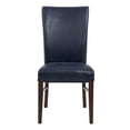 thumbnail image 4 of Pemberly Row Modern 19.5" Bonded Leather Chair in Blue (Set of 2), 4 of 8