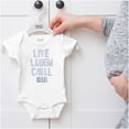 thumbnail image 5 of Live Laugh Chill Icee Logo Retro Romper Boys or Girls Infant Baby Brisco Brands 24M, 5 of 6