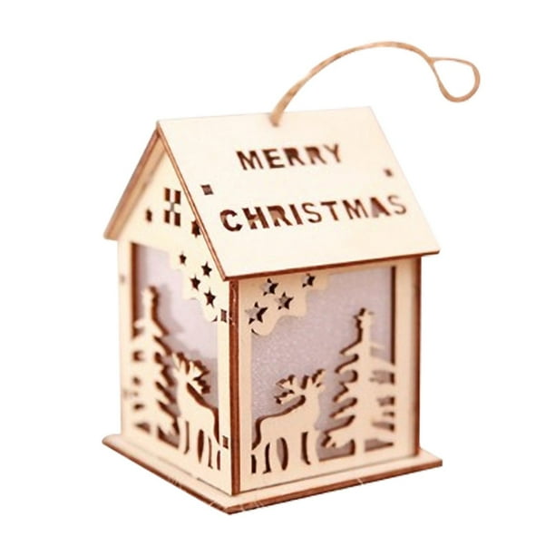 Xihbxyly Ofertas Prime Del Día Solo Hoy Liquidación Adorno Navideño de Madera Recordada, Colgante Creativo para Colgar En La Pared