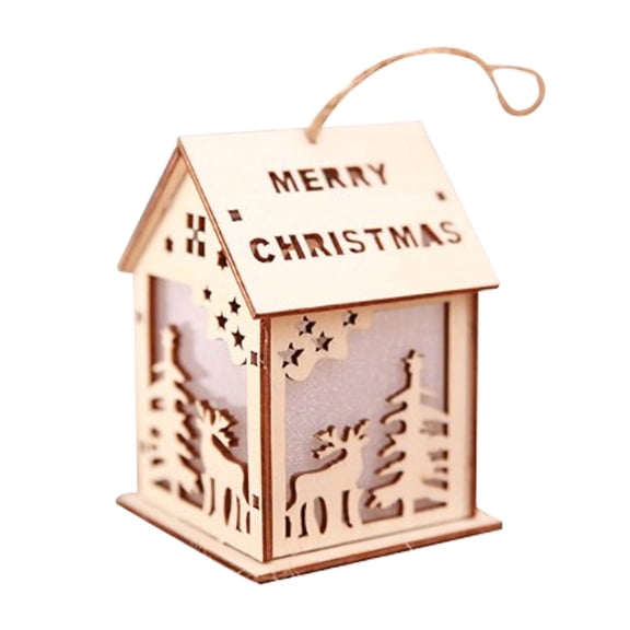 Vikakiooze 2022 Christmas Ornament Wooden Cutout Pendant Creative Christmas Wall Hanging