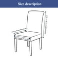 thumbnail image 6 of Jacquard Dining Chair Covers,Stretchy Chair Protector Universal Anti-Dust Removable Washable Modern Chair Slipcovers for Dining Room Banquet Party Wedding Hotel-2 Pcs-Navy blue, 6 of 9