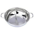 thumbnail image 1 of Bearachild Olla de acero inoxidable, sartenes para hervir, restaurante doméstico, en ollas divididas gemelas Cocina y Comedor, 1 of 6
