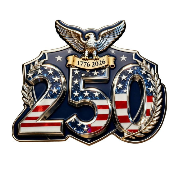 1776-2026 US 250th Anniversary Commemorative Patriotic Lapel Button Brooch Gift for Patriots Veterans Active Duty Military Collectors Historic Celebration