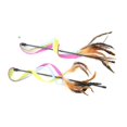 thumbnail image 3 of 2pcs Cat Teasing Toy Cat Teaser Colorful Cloth With Feather Bell Cat Teasing Stick, 3 of 4