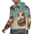 thumbnail image 6 of Naloa Hot Air Balloon Guinea Pig Men's Casual Hooded Collar Drawstring Hoodies Pullover Sweatshirts Casual Long Sleeve Shirts-3X-Large, 6 of 7
