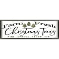 thumbnail image 2 of Jacobs, Cindy 32x13 White Modern Wood Framed Museum Art Print Titled - Farm Fresh Christmas Trees III, 2 of 4