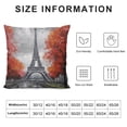 thumbnail image 6 of Heduofu Eiffel Tower Bed Pillow Covers, Paris Eiffel Tower Decorative Throw Pillow Cover Cushion Case for Sofa Bed Living Room Farmhouse Decorations, 2 Pieces Pillowcases Red White, 6 of 6