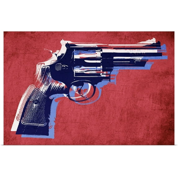 Great BIG Canvas | Rolled Michael Tompsett Poster Print entitled Revolver in Red