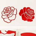 thumbnail image 3 of Pegatinas de pared con espejo Laklulu Rose PS, pegatinas decorativas para espejo de sala de estar, 3 of 5