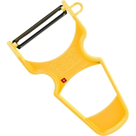 

The Kosher Cook Y Swiss Vegetable Peeler Ultra Sharp Stainless Steel Blade Plastic Handle - Yellow