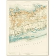 thumbnail image 2 of USGS 20x24 White Modern Wood Framed Museum Art Print Titled - Islip New York Quad - USGS 1904, 2 of 4