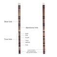 thumbnail image 4 of Eccomum Pluggable Handmade Bitter Bamboo Flute/Dizi Traditional Chinese Musical Woodwind Instrument in E Key for Beginner Study Level, 4 of 7