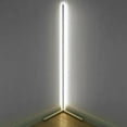 thumbnail image 1 of Lampe sur Pied d'Angle Moderne à DEL, Lampes d'Ambiance, Luminaires sur Pied (Noir Blanc), 1 of 9
