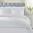 thumbnail image 5 of Superior Chain Links Embroidered Cotton Duvet Cover Set, Full/Queen, White/Silver, 5 of 11
