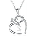 thumbnail image 1 of DPTALR Collier Pendentif Cœur Porte-Bonheur Bijoux pour Femmes, 1 of 2