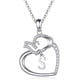 thumbnail image 2 of Xihbxyly Collar con Colgante de Corazón de Buena Suerte para Mujer, 2 of 3