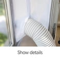 thumbnail image 6 of Heavy Duty Portable Ac Window Sealing Fabric, Sliding Window Vent Kit with Zipper Duct, 90cm Wide Ac Cover for Mobile Air Conditioner, 6 of 7