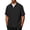 Black, variant on Men's Fake Two-Piece Shirt Short Sleeve Collared Top Textured Ribbing Casual Summer Business Shirt