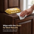 thumbnail image 7 of Air Jungles Wood Cleaner Wipes 70 Count, XL 8in x 10in, Clean Polish Protect Wipe for Wood Furniture, Tables, Cabinets, Remove Dust and Stains, with Vitamin E Gentle for Skin, Lemon Scent, 7 of 7