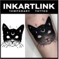 thumbnail image 1 of WWS-Tattoo Tech, 3 Sheets Small Semi Permanent Tattoo, Adult Art Design Temporary Tattoos, Lasts 1-2 Weeks, Waterproof, Realistic Look, No Adhesive, No Reflection (Moonlight Kitty), 1 of 4