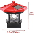 thumbnail image 5 of Faro solar, faro LED con energía solar, lámpara colgante solar LED impermeable IP65, luz solar giratoria de 360 ​​grados para exteriores (rojo, 3,74 pulgadas), 5 of 5